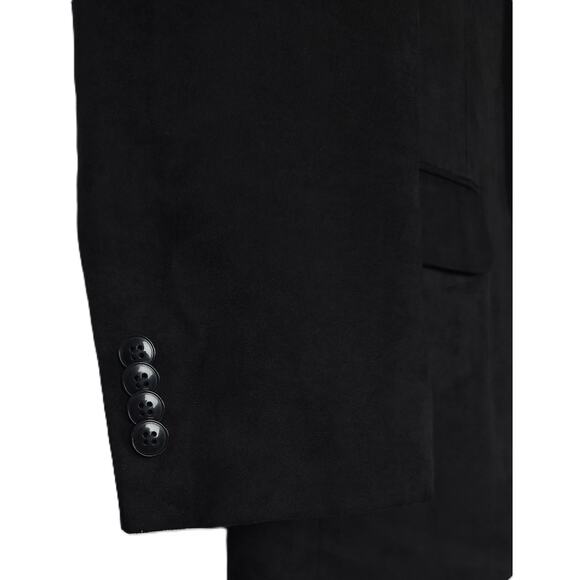 Michael Kors Men's Classic-Fit Faux Suede Sport Coat Black Solid 36R NWT - Picture 5 of 7